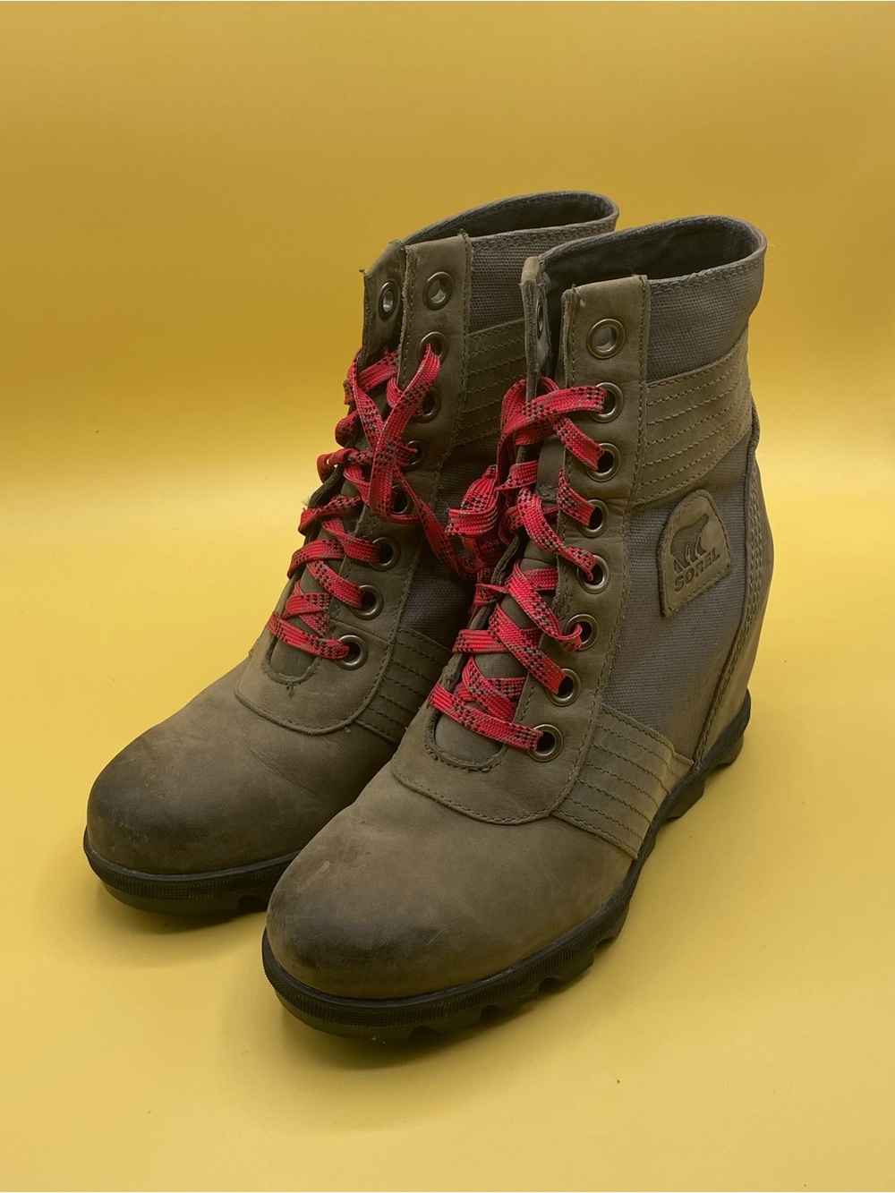 Sorel Women's Lexie Wedge boots in Quarry gray - Picture 4 of 4